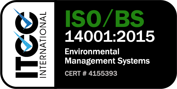 ISO/BS 14001:2015 Environmental Management Systems certified